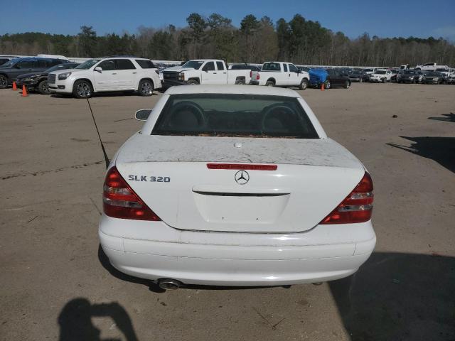 WDBKK65F41F233377 - 2001 MERCEDES-BENZ SLK 320 WHITE photo 6