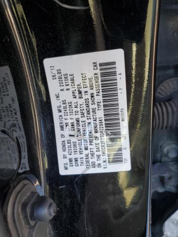 1HGCR2F33DA229841 - 2013 HONDA ACCORD LX BLACK photo 12