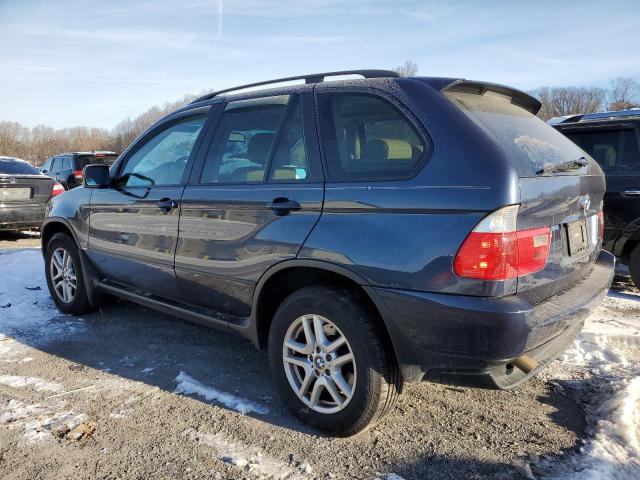 5UXFA13515LY01464 - 2005 BMW X5 3.0I BLUE photo 2