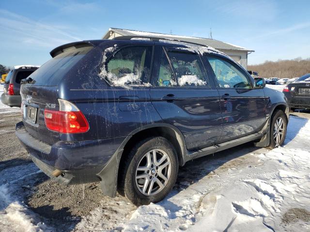 5UXFA13515LY01464 - 2005 BMW X5 3.0I BLUE photo 3