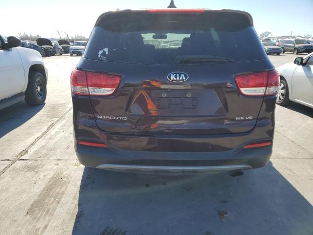 5XYPH4A58GG046849 - 2016 KIA SORENTO EX PURPLE photo 6