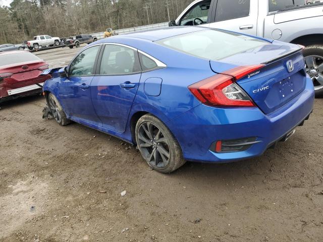 2HGFC2F81MH546559 - 2021 HONDA CIVIC SPORT BLUE photo 2