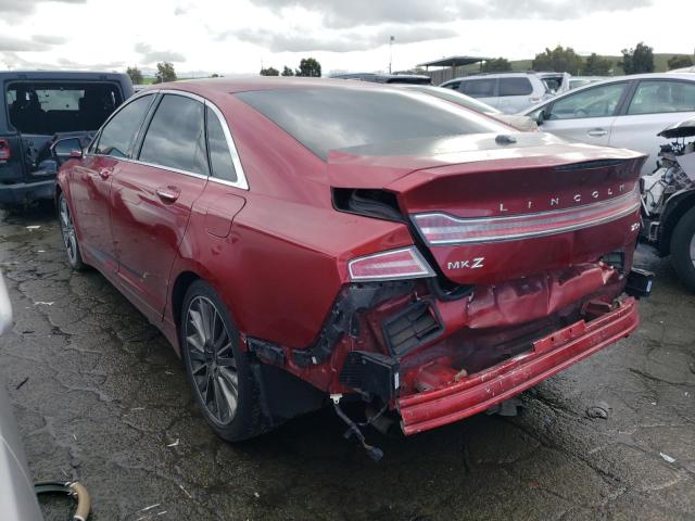 3LN6L2LUXDR816842 - 2013 LINCOLN MKZ HYBRID RED photo 2