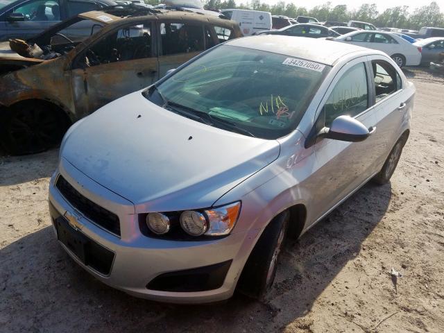 1G1JC5SB1F4161135 - 2015 CHEVROLET SONIC LT SILVER photo 2