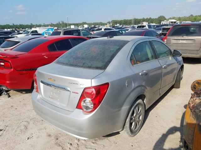 1G1JC5SB1F4161135 - 2015 CHEVROLET SONIC LT SILVER photo 4