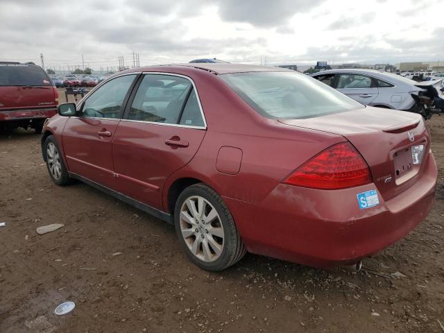 1HGCM66437A023793 - 2007 HONDA ACCORD SE RED photo 2