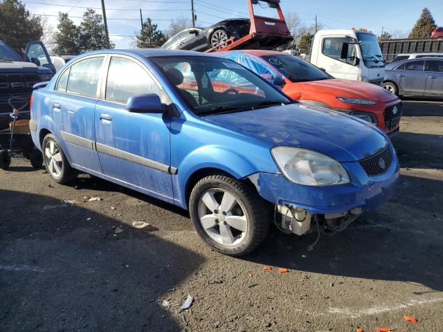 KNADE123X86323686 - 2008 KIA RIO BASE BLUE photo 4