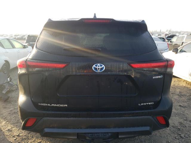 5TDXBRCH7NS545518 - 2022 TOYOTA HIGHLANDER HYBRID LIMITED BLACK photo 6