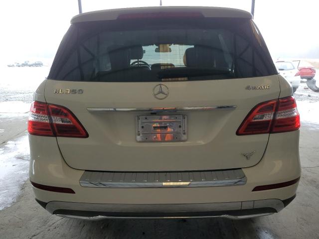 4JGDA5HB1DA155203 - 2013 MERCEDES-BENZ ML 350 4MATIC WHITE photo 6