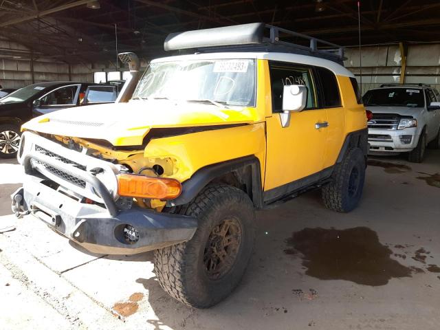 JTEBU11F970028813 - 2007 TOYOTA FJ CRUISER YELLOW photo 1