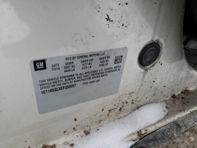 1G11H5SLXEF250957 - 2014 CHEVROLET MALIBU LTZ ვერცხლისფერი ფოტო 12