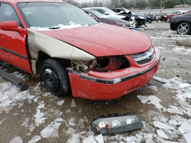 2G1WF52E549308851 - 2004 CHEVROLET IMPALA RED photo 12