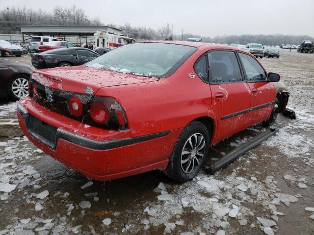 2G1WF52E549308851 - 2004 CHEVROLET IMPALA RED photo 3