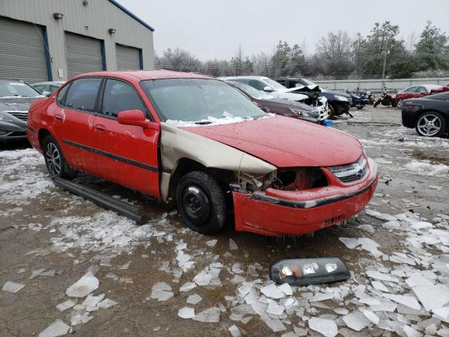 2G1WF52E549308851 - 2004 CHEVROLET IMPALA RED photo 4