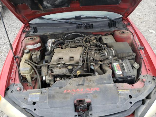 1G2NW12E52C201269 - 2002 PONTIAC GRAND AM GT RED photo 11