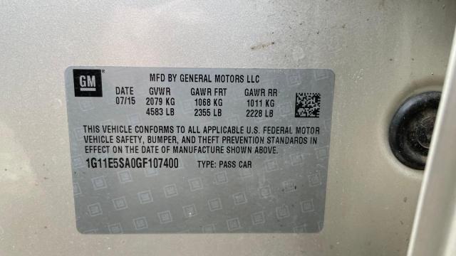 1G11E5SA0GF107400 - 2016 CHEVROLET MALIBU LIM LTZ 棕色 照片 10