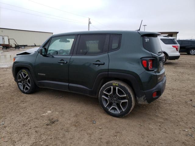ZACNJCAB6MPM52195 - 2021 JEEP RENEGADE SPORT Կանաչ լուսանկար 2