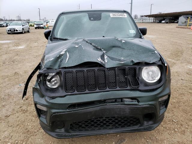 ZACNJCAB6MPM52195 - 2021 JEEP RENEGADE SPORT Կանաչ լուսանկար 5