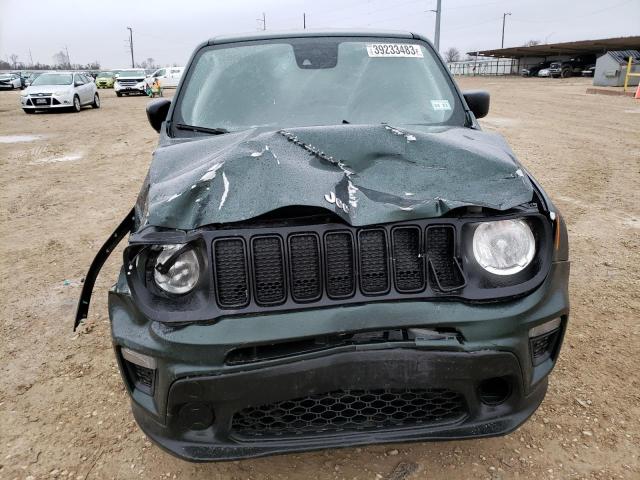 ZACNJCAB6MPM52195 - 2021 JEEP RENEGADE SPORT GREEN photo 5