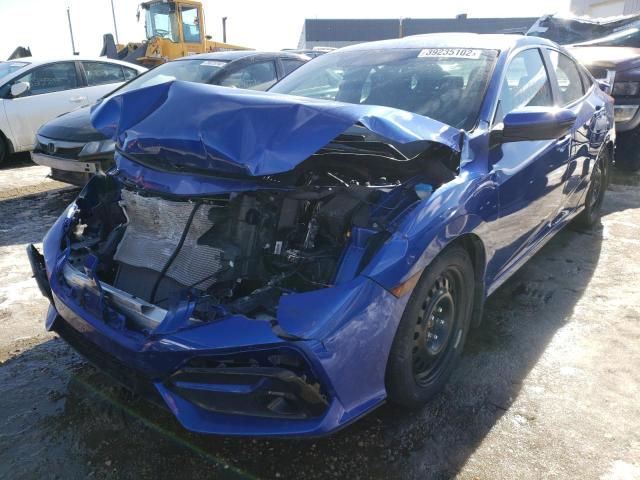 2HGFC1E52LH200827 - 2020 HONDA CIVIC SI BLUE photo 2