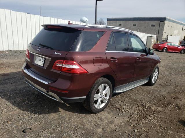 4JGDA5HB4DA113222 - 2013 MERCEDES-BENZ ML 350 4MATIC BURGUNDY photo 3