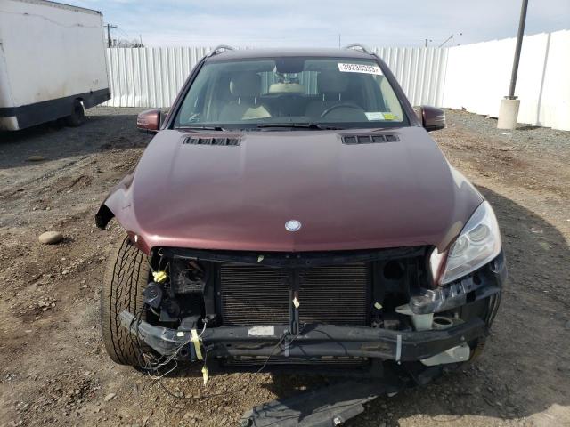 4JGDA5HB4DA113222 - 2013 MERCEDES-BENZ ML 350 4MATIC BURGUNDY photo 5