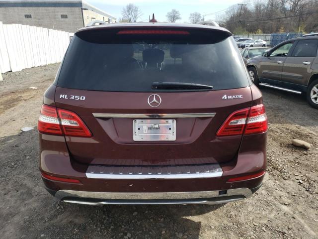 4JGDA5HB4DA113222 - 2013 MERCEDES-BENZ ML 350 4MATIC BURGUNDY photo 6