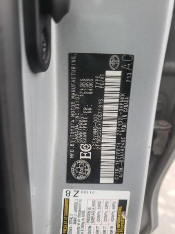 2T1KR32EX7C671815 - 2007 TOYOTA COROLLA MA XR SILVER photo 12