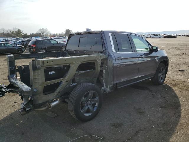 5FPYK3F56MB016445 - 2021 HONDA RIDGELINE RTL GRAY photo 3