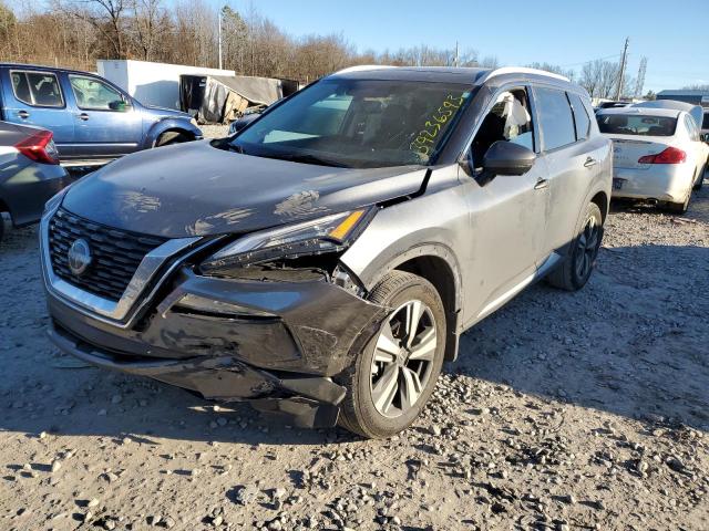 5N1BT3CA1NC726179 - 2022 NISSAN ROGUE SL SILVER photo 1