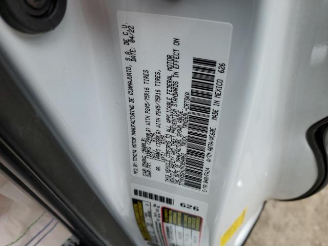 3TYRX5GN1NT054062 - 2022 TOYOTA TACOMA ACCESS CAB თეთრი ფოტო 12