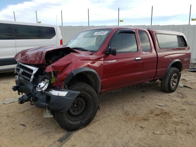 4TASN92N0XZ481067 - 1999 TOYOTA TACOMA XTRACAB PRERUNNER BURGUNDY photo 1