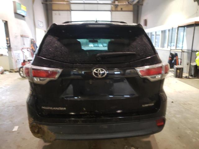 5TDYKRFH7FS053430 - 2015 TOYOTA HIGHLANDER LIMITED BLACK photo 6