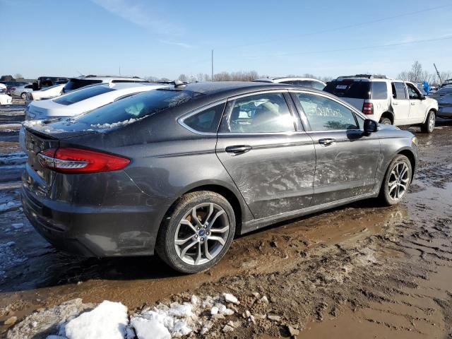 3FA6P0RU4LR139537 - 2020 FORD FUSION TITANIUM GRAY photo 3