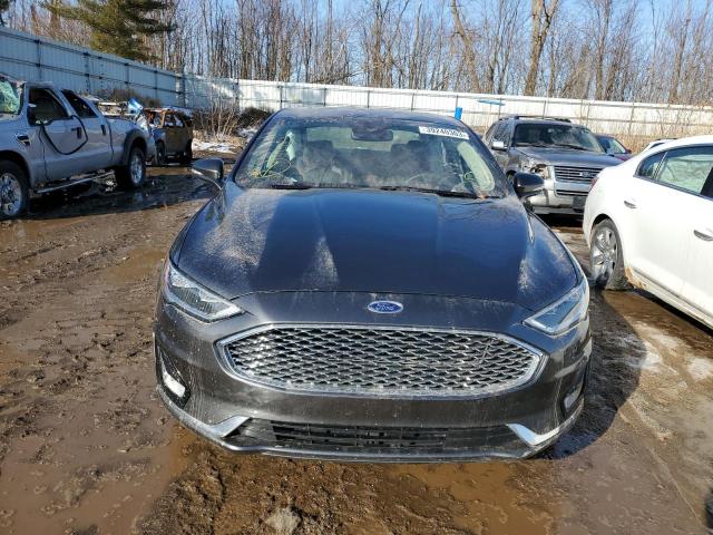 3FA6P0RU4LR139537 - 2020 FORD FUSION TITANIUM GRAY photo 5