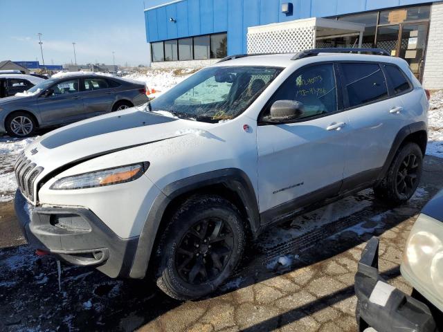 1C4PJMBS0FW701998 - 2015 JEEP CHEROKEE TRAILHAWK WHITE photo 1