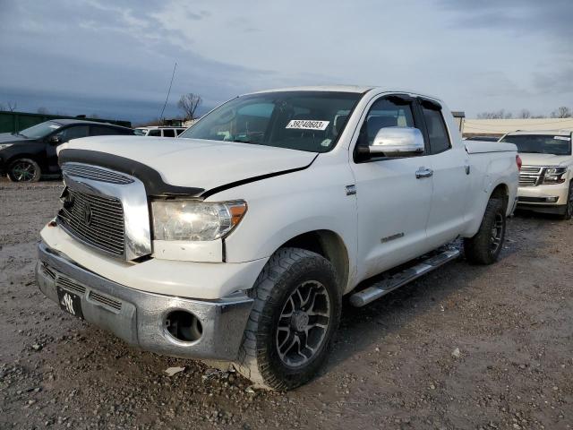 5TFRT54128X026097 - 2008 TOYOTA TUNDRA DOUBLE CAB WHITE photo 1