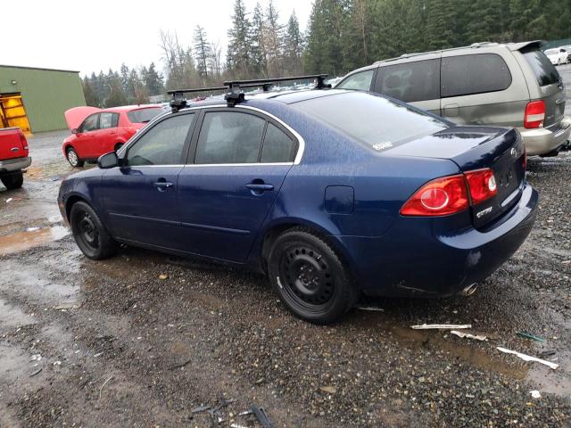 KNAGE124665029730 - 2006 KIA OPTIMA LX BLUE photo 2