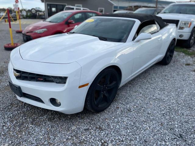 2G1FB3D37C9139765 - 2012 CHEVROLET CAMARO LT WHITE photo 2