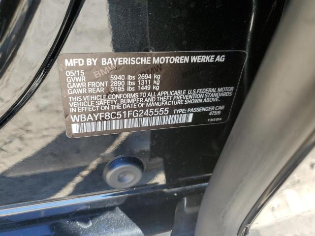WBAYF8C51FG245555 - 2015 BMW 750 LXI CHARCOAL photo 12