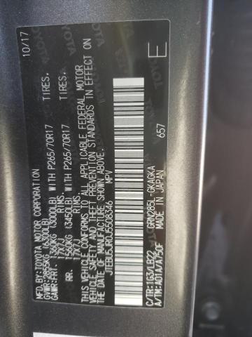 JTEBU5JR0J5508346 - 2018 TOYOTA 4RUNNER SR5/SR5 PREMIUM 灰色 照片 13