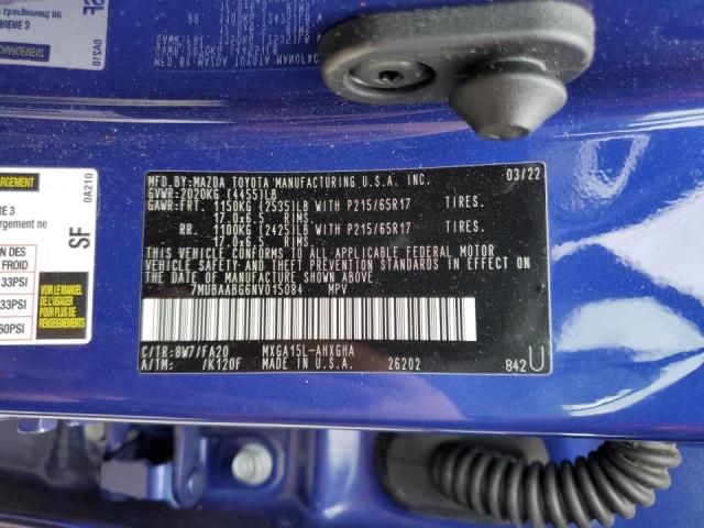 7MUBAABG6NV015084 - 2022 TOYOTA COROLLA CR LE BLUE photo 13