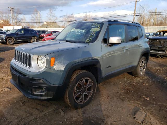 ZACCJBDB6HPF73122 - 2017 JEEP RENEGADE LIMITED GRAY photo 1