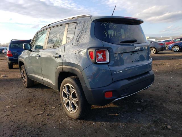 ZACCJBDB6HPF73122 - 2017 JEEP RENEGADE LIMITED GRAY photo 2