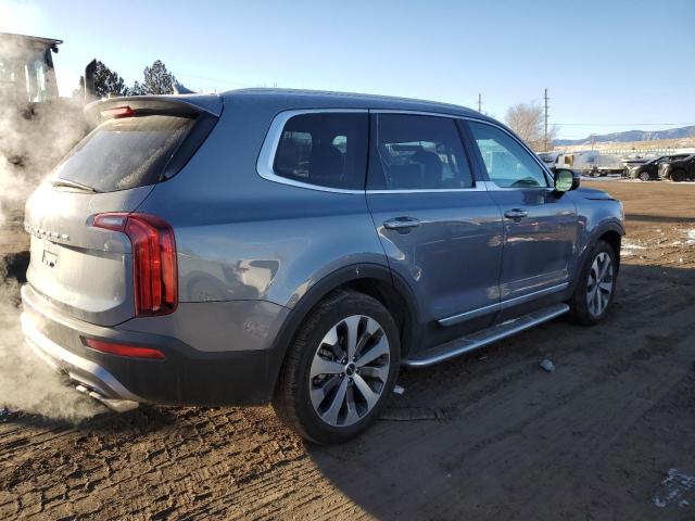 5XYP6DHC4NG307921 - 2022 KIA TELLURIDE S SILVER photo 3