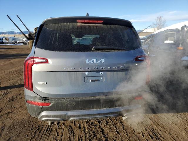 5XYP6DHC4NG307921 - 2022 KIA TELLURIDE S SILVER photo 6