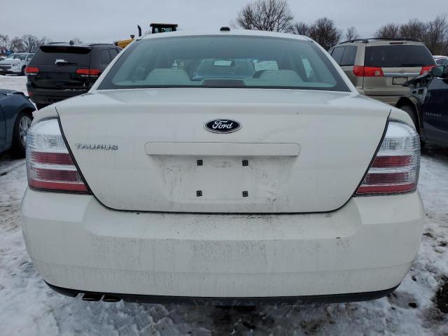 1FAHP23W29G122511 - 2009 FORD TAURUS SE WHITE photo 6