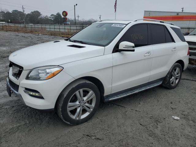 4JGDA5HB1FA509417 - 2015 MERCEDES-BENZ ML 350 4MATIC WHITE photo 1