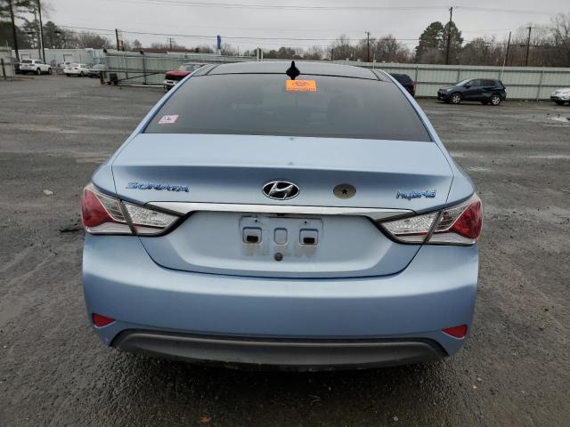 KMHEC4A46CA031639 - 2012 HYUNDAI SONATA HYBRID BLUE photo 6