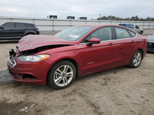 3FA6P0LU0JR208889 - 2018 FORD FUSION SE HYBRID RED photo 1